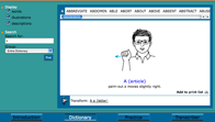 Signing Exact English: Online Dictionary and Transcriber